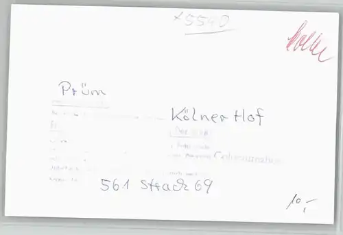 Pruem Eifel Koelner Hof * / Pruem /Eifelkreis Bitburg-Pruem LKR