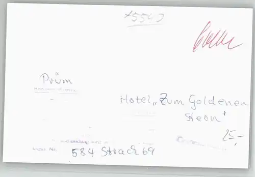 Pruem Eifel Hotel Goldener Stern * / Pruem /Eifelkreis Bitburg-Pruem LKR