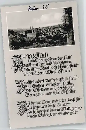 Pruem Eifel Gedicht * / Pruem /Eifelkreis Bitburg-Pruem LKR