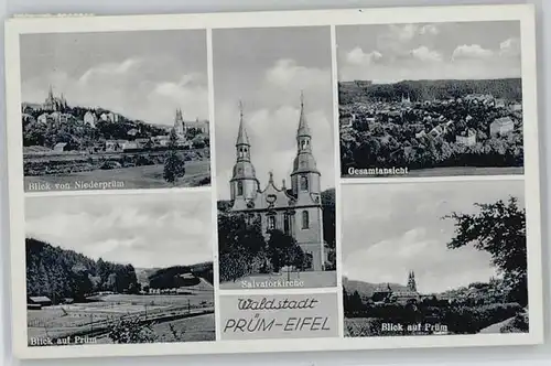 Pruem Eifel Niederpruem Salvatorkirche x / Pruem /Eifelkreis Bitburg-Pruem LKR