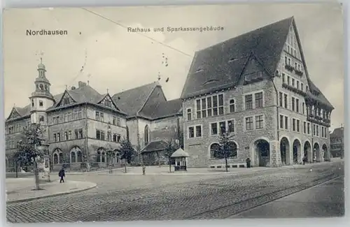 Nordhausen Thueringen Nordhausen Rathaus Sparkassengebaeude x / Nordhausen Harz /Nordhausen LKR