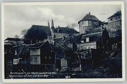 Nordhausen Thueringen Nordhausen Kaiserturm Dom Neuer Weg x / Nordhausen Harz /Nordhausen LKR