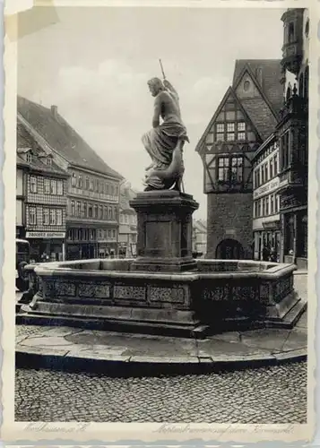 Nordhausen Thueringen Nordhausen Neptunbrunnen Kornmarkt * / Nordhausen Harz /Nordhausen LKR