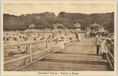 Goehren Ruegen Goehren Ruegen Bruecke Strand x / Goehren Ostseebad Ruegen /Ruegen LKR