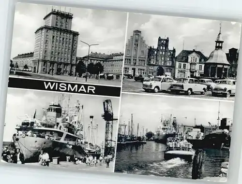 Wismar Mecklenburg Vorpommern Wismar HOG Platz des Friedens Reuterhaus Markt Schiff Albatros Hafen * / Wismar /Wismar Stadtkreis