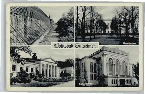 Bad Salzelmen Gradierwerk Hauptallee Lindenbad Sanatorium x