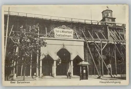 Bad Salzelmen Gradierwerk Hauptdurchgang *