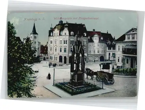 Naumburg Saale Wilhelmsplatz Krieger Denkmal  x