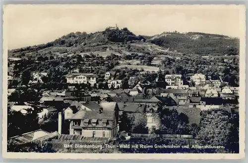 Bad Blankenburg Ruine Greifenstein Allianzhaeuser *