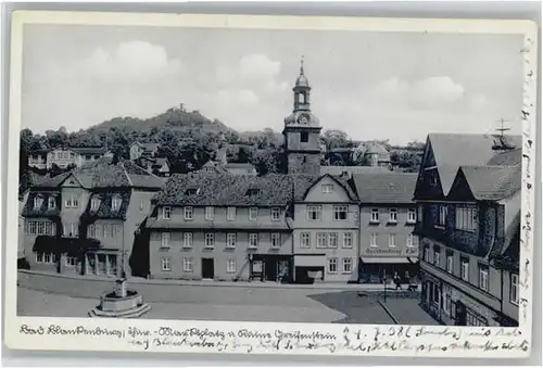 Bad Blankenburg Marktplatz Ruine Greifenstein *