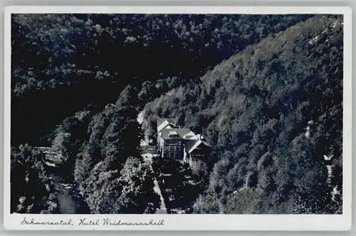 Schwarzburg [Stempelabschlag] Hotel Weidmannsheil x