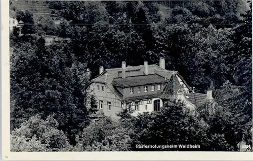 Waldheim Sachsen [Stempelabschlag] Erholungsheim Waldheim x