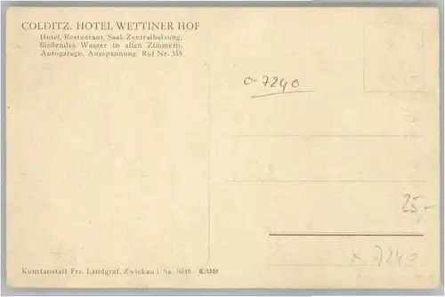 Colditz Sophienplatz Hotel Wettiner Hof *