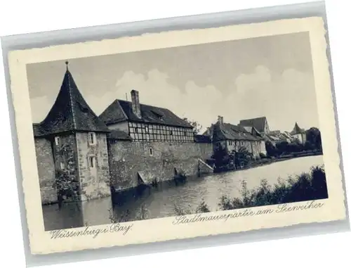 Weissenburg Stadtmauer Seeweiher *