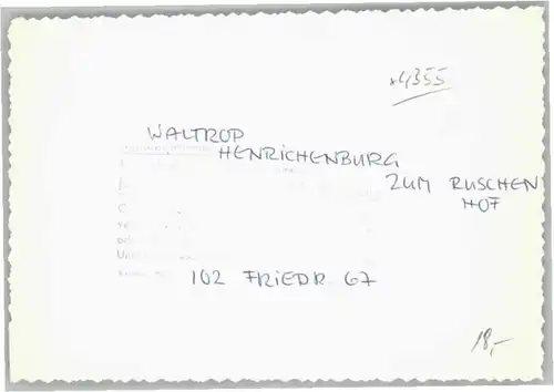 Waltrop Henrichenburg Zum Ruschen Hof *