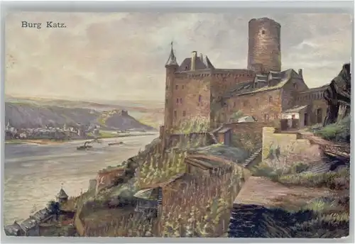 St Goarshausen St. Goar Burg Katz *