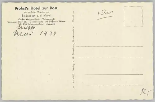 Brodenbach Hotel Zur Post *