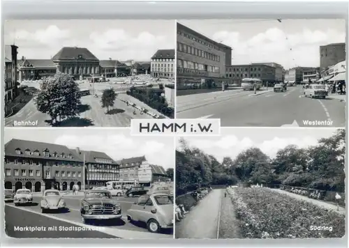 Hamm Westfalen Bahnhof Westentor Marktplatz Stadtsparkasse Suedring *