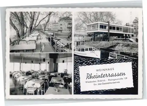 Biebrich Wiesbaden Biebrich Wiesbaden Weinhaus Rheinterrassen x / Wiesbaden /Wiesbaden Stadtkreis