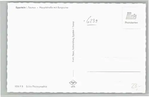 Eppstein Taunus Eppstein Hauptstrasse Burgruine * / Eppstein /Main-Taunus-Kreis LKR