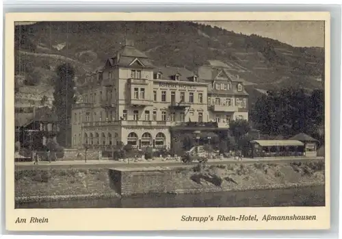 Assmannshausen Assmannshausen Schrupps Rhein Hotel  * / Ruedesheim am Rhein /