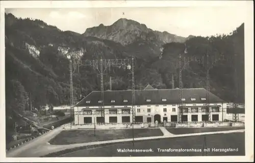 Walchensee Seewerk Transformatorenhaus Herzogenstand / Kochel a.See /Bad Toelz-Wolfratshausen LKR