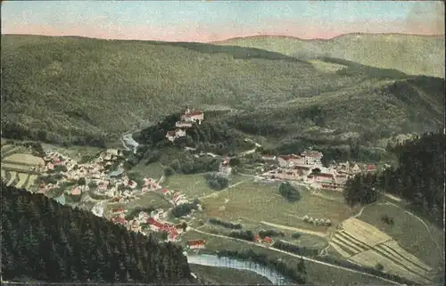 Schwarzburg Thueringer Wald Luftbild / Schwarzburg /Saalfeld-Rudolstadt LKR