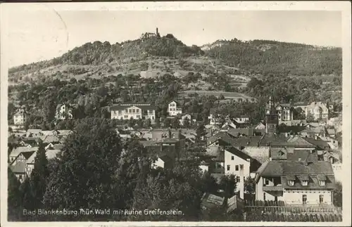 Bad Blankenburg Ruine Greifenstein / Bad Blankenburg /Saalfeld-Rudolstadt LKR