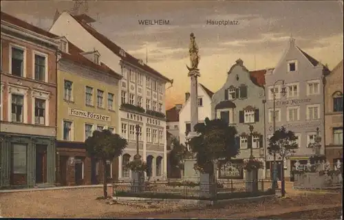 Weilheim Hauptplatz / Weilheim i.OB /Weilheim-Schongau LKR