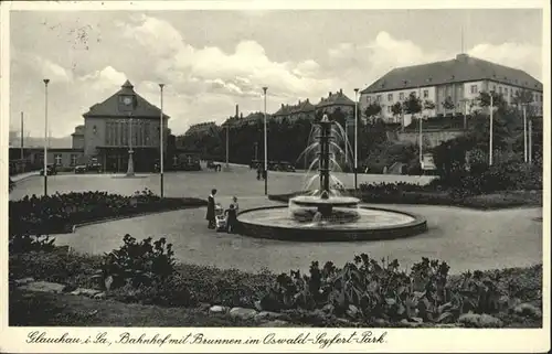 Glauchau Bahnhof
Brunnen
Oswald-Seyfert-Park / Glauchau /Zwickau LKR