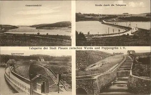 Plauen Vogtland Talsperre zwischen Werda und Poppengruen / Plauen /Vogtlandkreis LKR