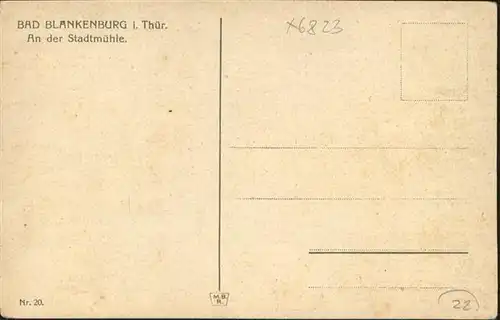 Bad Blankenburg Stadtmuehle / Bad Blankenburg /Saalfeld-Rudolstadt LKR