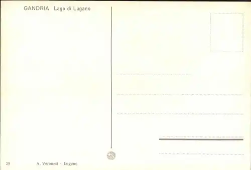 Gandria Lago di Lugano Lago di Lugano A. Veronesi / Gandria /Bz. Lugano