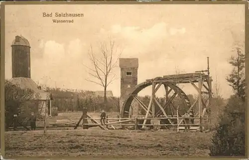 Bad Salzhausen Wasserrad / Nidda /Wetteraukreis LKR