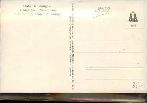 Hohenschwangau Hotel Lisl / Schwangau /Ostallgaeu LKR