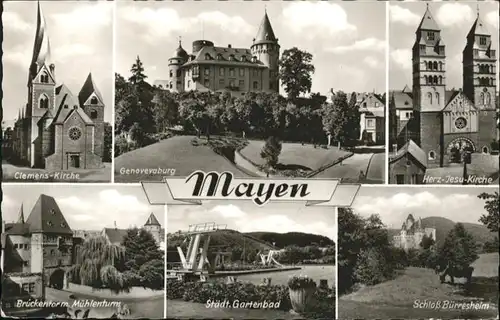 Mayen Clemens-Kirche
Genovevaburg
Herz-Jesu-Kirche
Schloss Buerresheim / Mayen /Mayen-Koblenz LKR