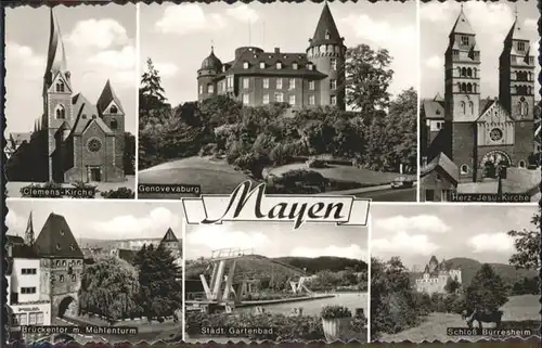 Mayen Clemens-Kirche
Genovevaburg
Schloss Buerresheim / Mayen /Mayen-Koblenz LKR