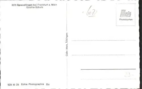 Sprendlingen Rheinhessen Goethe-Schule / Sprendlingen /Mainz-Bingen LKR