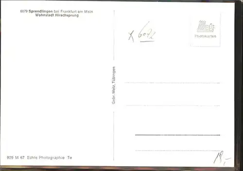 Sprendlingen Rheinhessen Wohnstadt Hirschsprung / Sprendlingen /Mainz-Bingen LKR