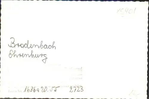 Brodenbach Ehrenburg [handschriflich] / Brodenbach /Mayen-Koblenz LKR