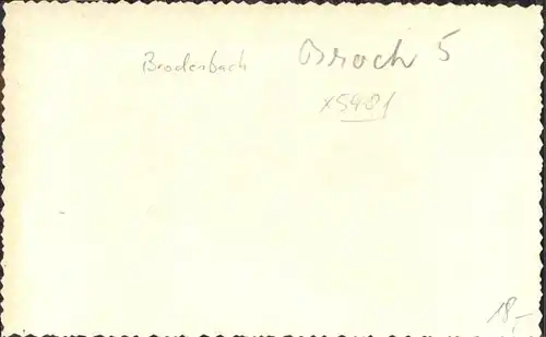 Brodenbach [handschriftlich] / Brodenbach /Mayen-Koblenz LKR
