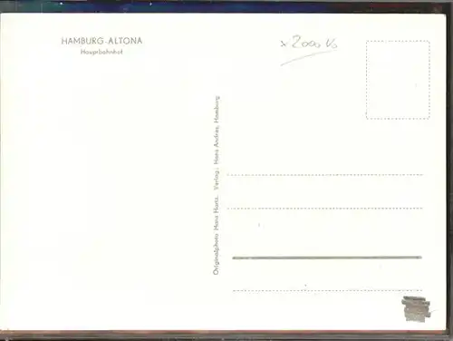 Altona Hamburg Hauptbahnhof  / Hamburg /Hamburg Stadtkreis