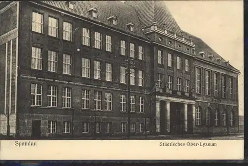 Spandau Staedtisches Ober Lyzeum / Berlin /Berlin Stadtkreis