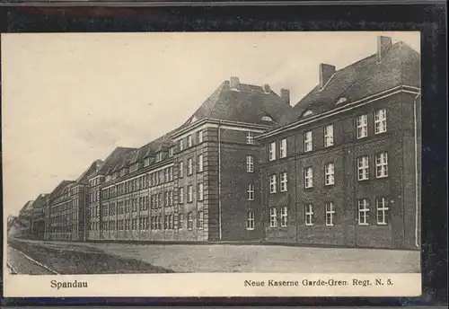 Spandau Kaserne Regt N5 / Berlin /Berlin Stadtkreis