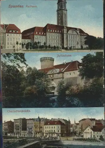 Spandau Rathaus Juliusturm Charlottenbruecke / Berlin /Berlin Stadtkreis