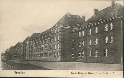 Spandau Kaserne Regt N5 / Berlin /Berlin Stadtkreis