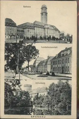 Spandau Rathaus Landesturnanstalt Juliusturm / Berlin /Berlin Stadtkreis