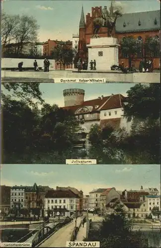 Spandau Denkmal Kaiser Wilhelm Juliusturm Charlottenbruecke  / Berlin /Berlin Stadtkreis