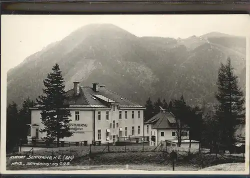 Semmering Niederoesterreich Haus Semmering OGB / Semmering /Niederoesterreich-Sued