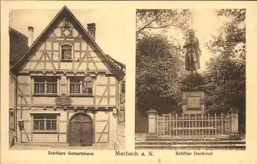 Marbach Neckar Schiller Denkmal Geburtshaus / Marbach am Neckar /Ludwigsburg LKR